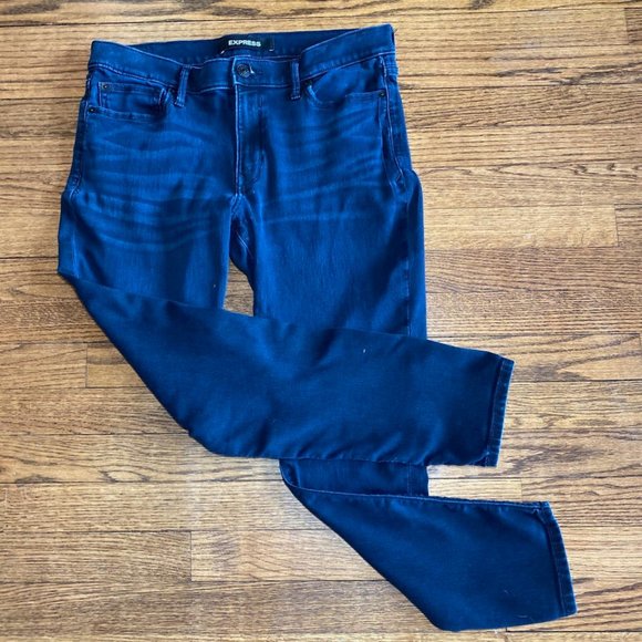 Express Denim - EXPRESS Super Soft Dark Wash Jean Leggings
